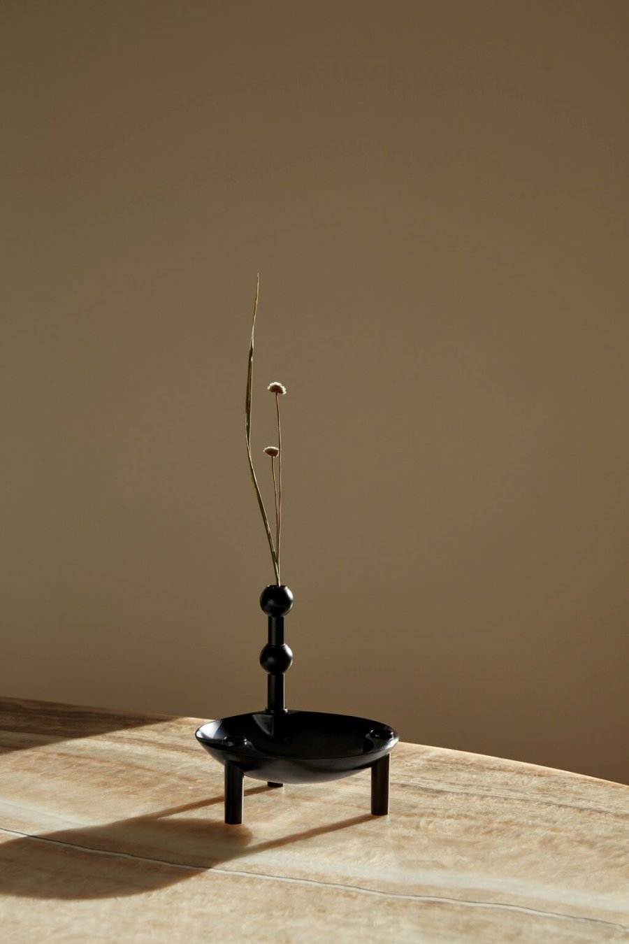 STOFF Nagel Vase H10 cm, Sort