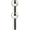 STOFF Nagel Vase H10 cm, Krom