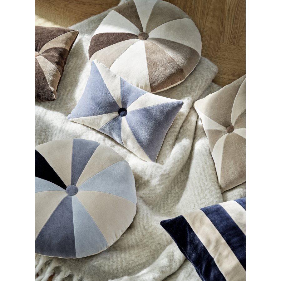 Cozy Living Viana Patchwork-Kissen 32x20 cm, Agate