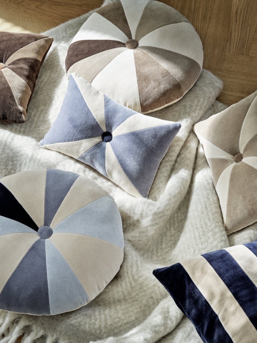 Cozy Living Viana Patchwork-Kissen 32x20 cm, Agate