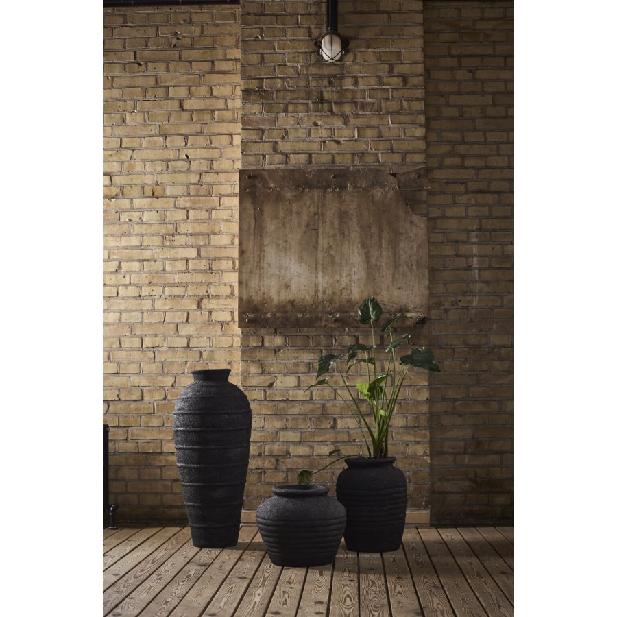 Muubs Melancholia Krukke H40 cm, Metal Sort