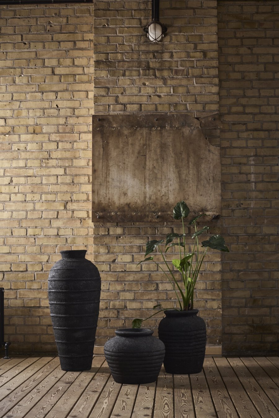 Muubs Melancholia Krukke H40 cm, Metal Sort