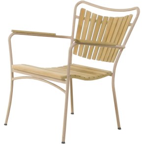 Mandalay Marguerit Loungestol, Taupe m. Teak
