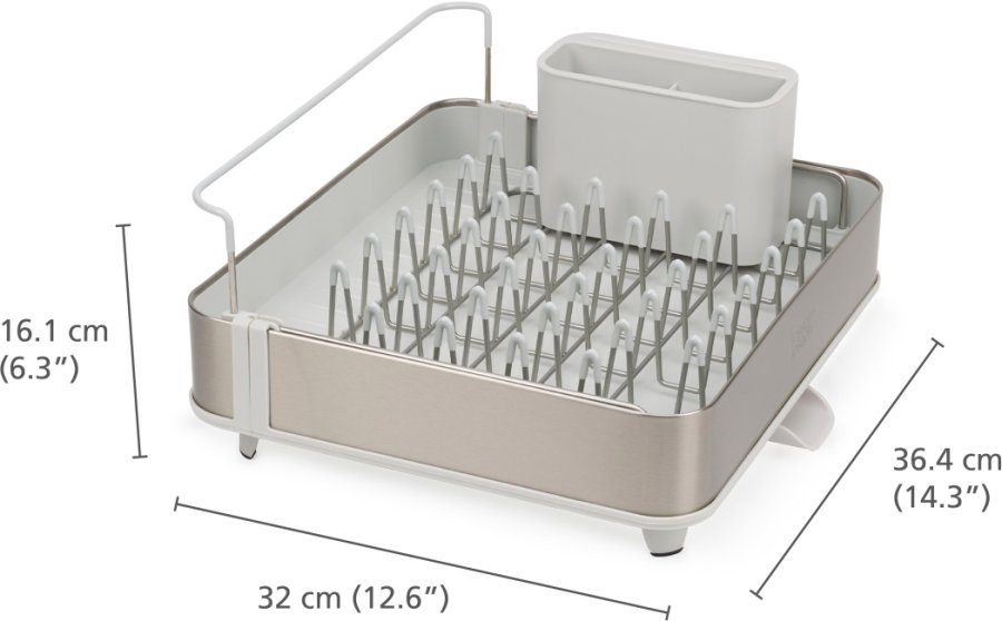 Joseph Joseph Extend Ausziehbares Abtropfgestell 36,4 cm, Light Stone