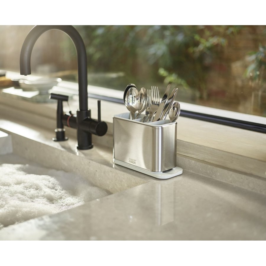 Joseph Joseph Surface Besteck-Abtropfbehlter 20,2 cm, Light Stone
