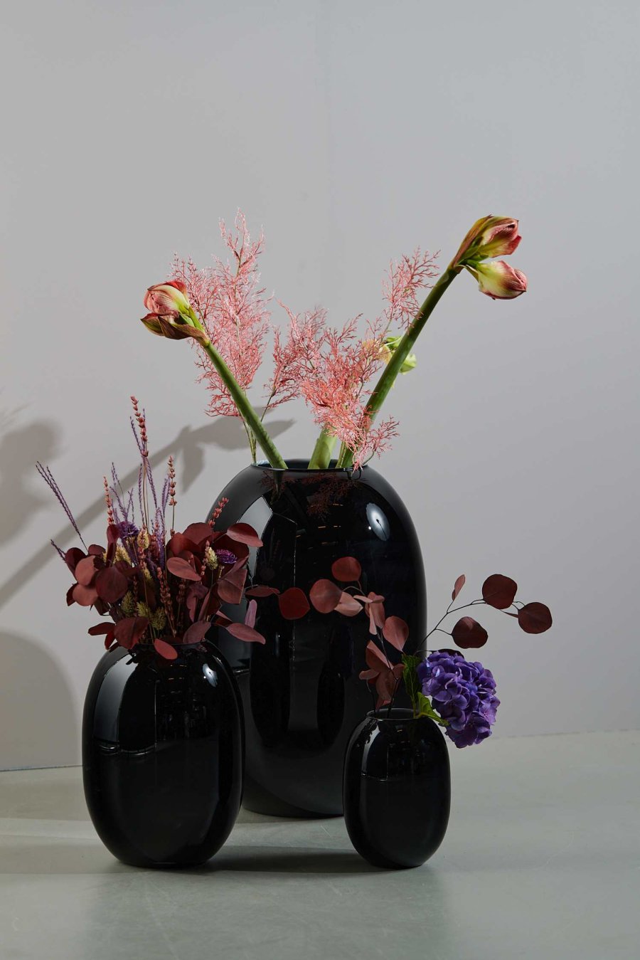Piet Hein Super Vase H30 cm, Sort