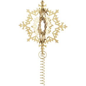 Georg Jensen Weihnachtsbaumspitze Stern 25,8 cm, Vergoldet