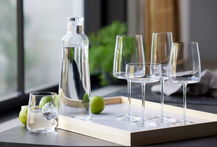 Lyngby Glas Krystal Zero Champagnerglas 4er Set 30 cl