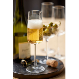Lyngby Glas Krystal Zero Champagneglas 4 stk. 30 cl
