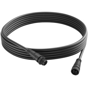 Philips Hue Verlängerungskabel für den Außenbereich Niedervolt 5 m, Schwarz