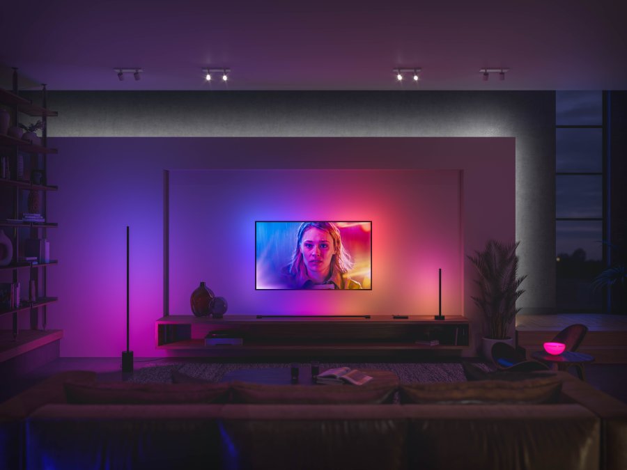 Philips Hue Signe Gradient Stehlampe H145,8 cm, Schwarz