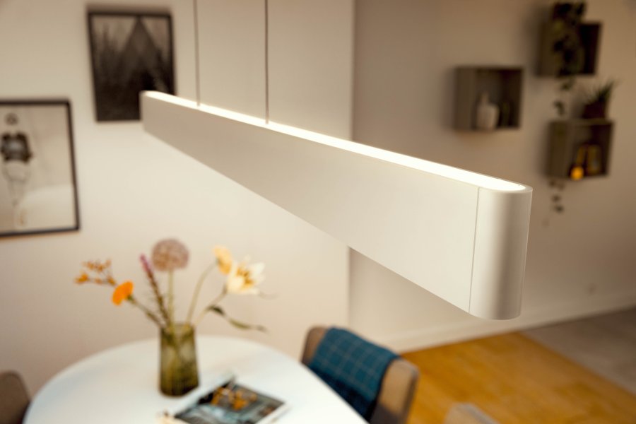 Philips Hue Ensis Pendelleuchte, 129,8 cm, Wei