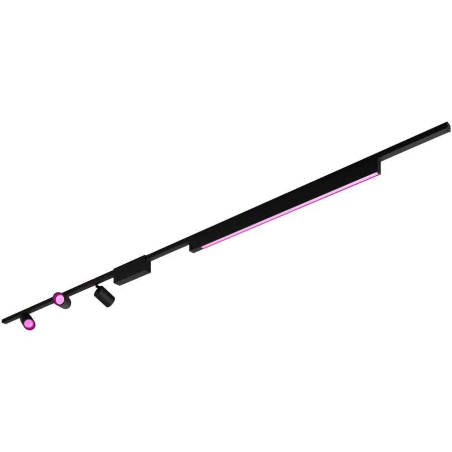 Philips Hue Perifo Schienensystem fr 3 Spots und 1 Light Bar 271,5 cm, Schwarz
