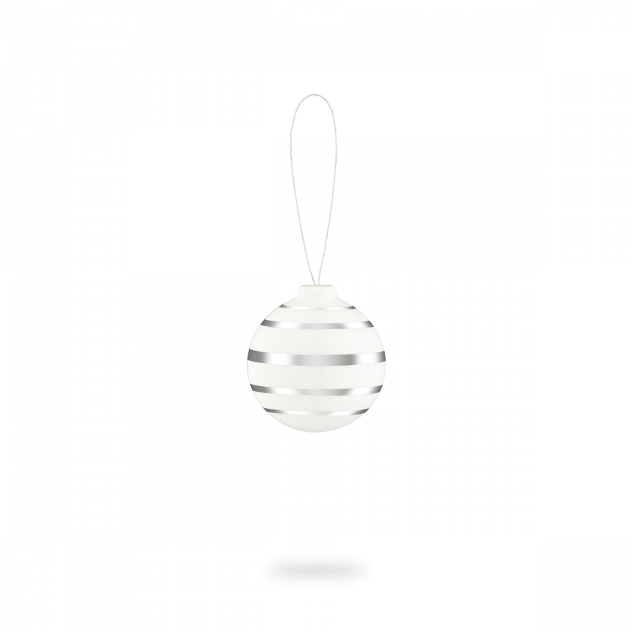 Kähler Omaggio Julekugle 5 cm, Slv
