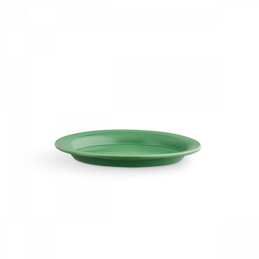 Kähler Ursula Oval Tallerken 18x13 cm, Mrk Grn