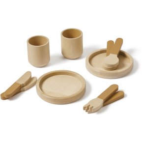 FLEXA Play Legetøjsservice, Mustard/Birch Plywood