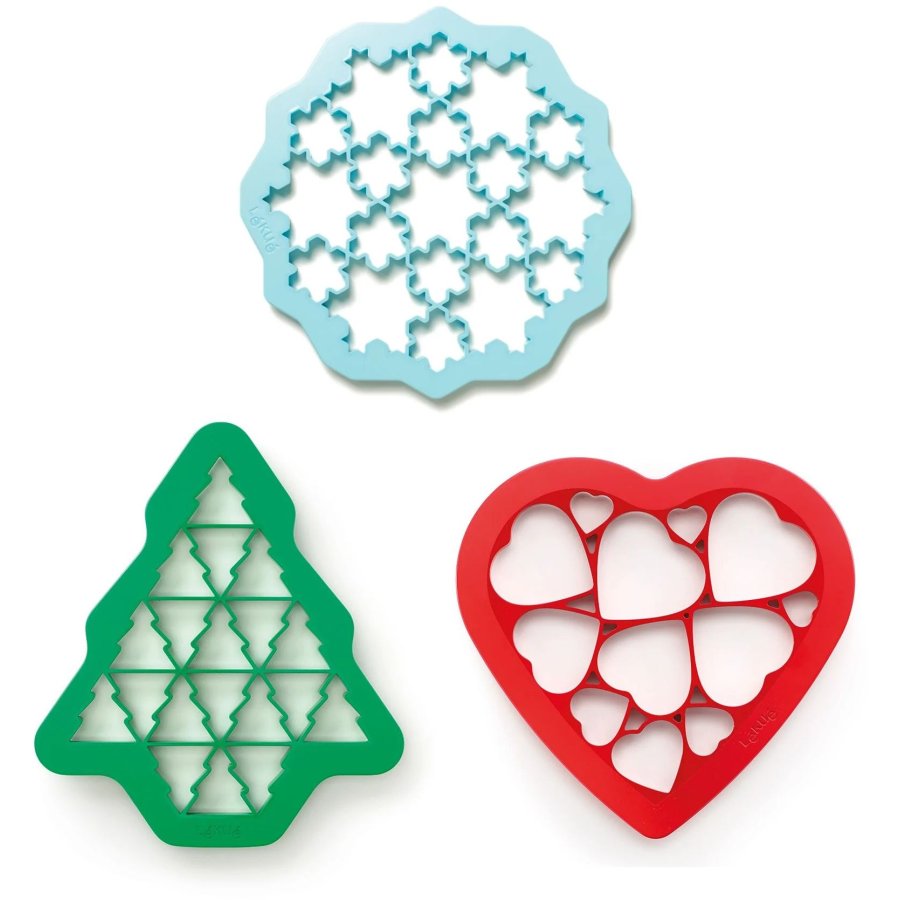 L&eacute;ku&eacute; Udstikss�t Christmas Cookies 3 stk. �24 cm