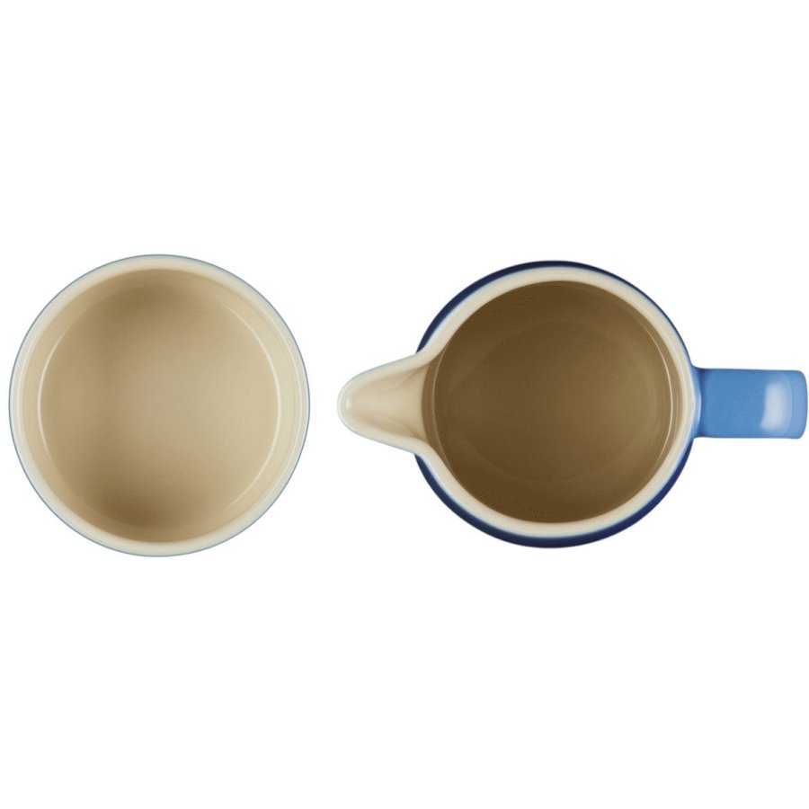 Le Creuset Signature Sukker- og Fldest, Azure