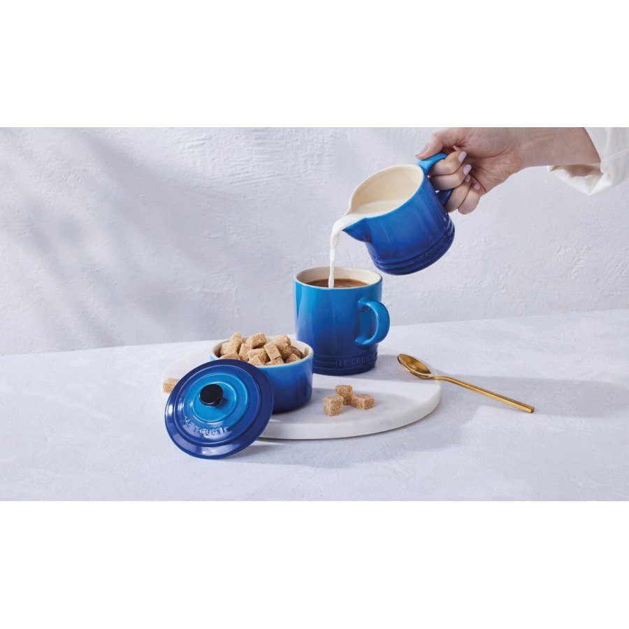 Le Creuset Signature Sukker- og Fldest, Azure