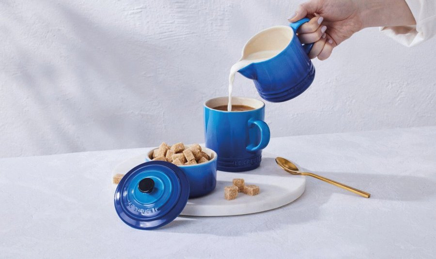 Le Creuset Signature Sukker- og Fldest, Azure