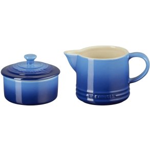Le Creuset Signature Sukker- og Fldest, Azure