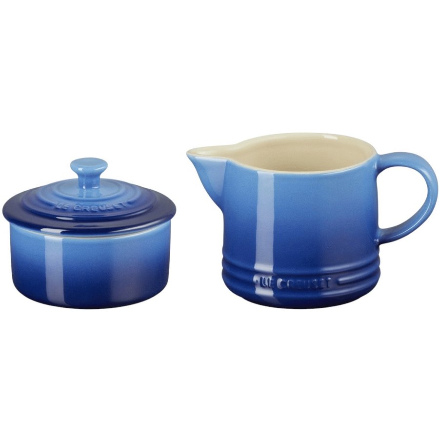 Le Creuset Signature Sukker- og Fldest, Azure