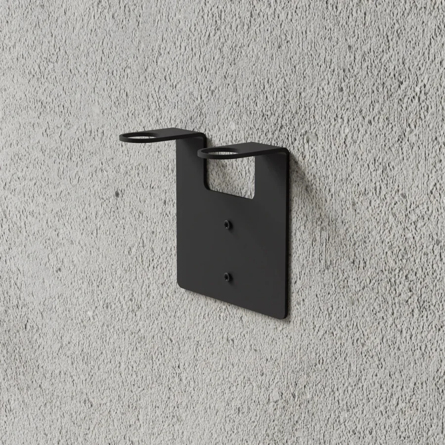 NICHBA Seifenhalter f&uuml;r 2 Flaschen, Schwarz