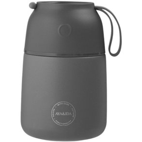 AYA&IDA Food'ie Maaltijdcontainer 500 ml, Donkergrijs