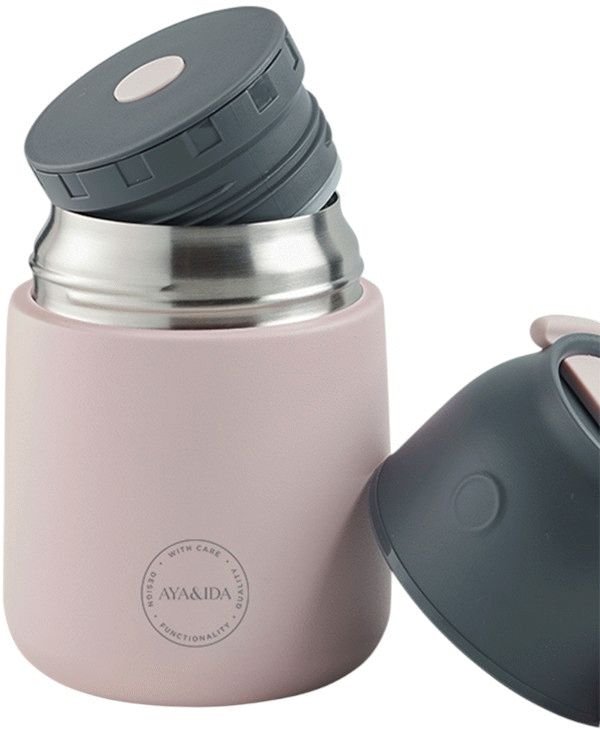 AYA&IDA Food'ie Lebensmittelbehlter 500 ml, Soft Rose