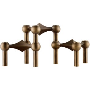 STOFF Nagel Lysestage 3 stk, Bronze