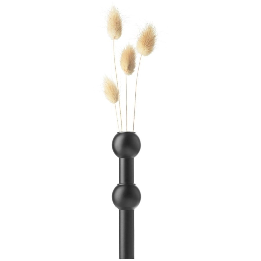 STOFF Nagel Vase H10 cm, Schwarz