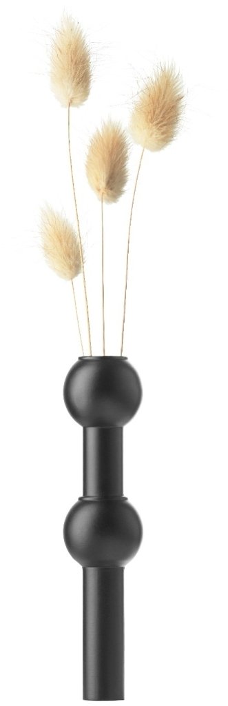 STOFF Nagel Vase H10 cm, Schwarz