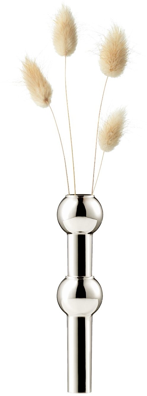 STOFF Nagel Vase H10 cm, Chrom