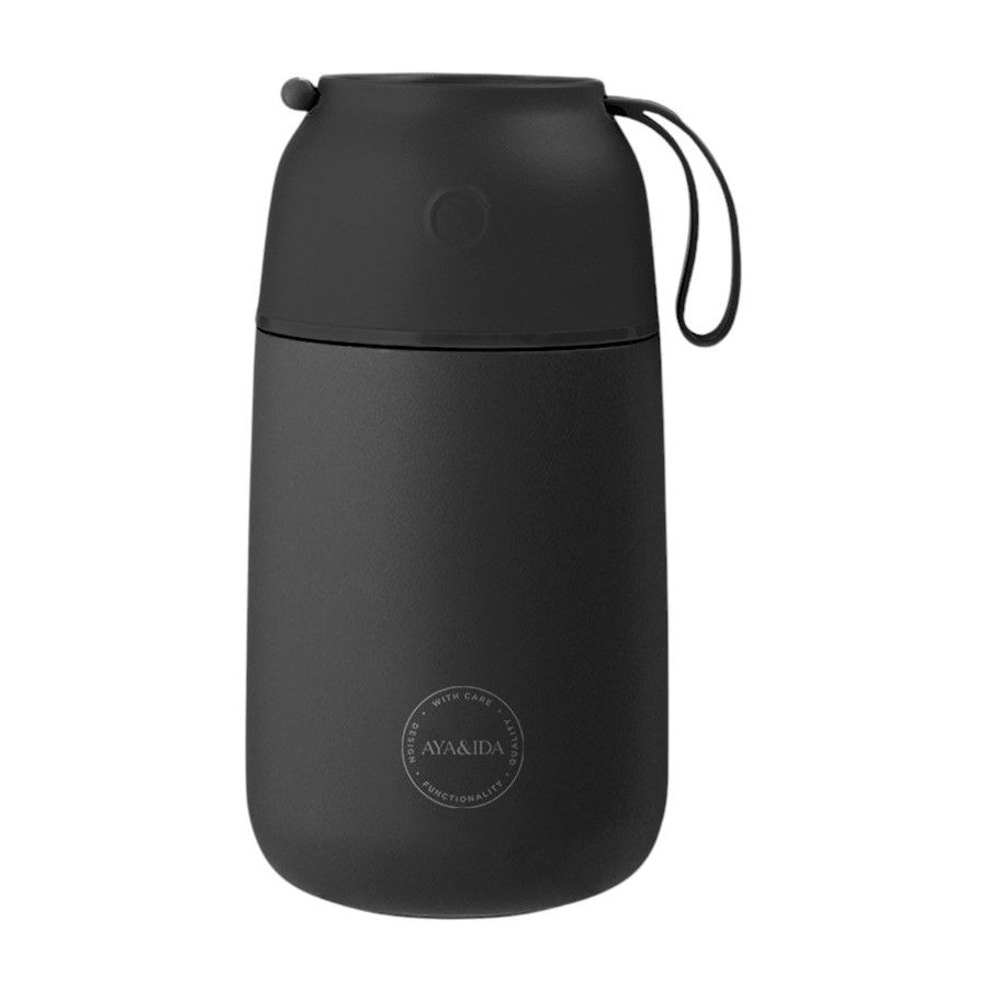 AYA&IDA Food'ie Lebensmittelbehlter 700 ml, Matt Schwarz