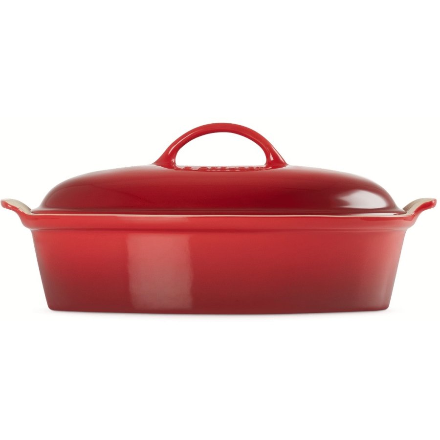Le Creuset Heritage Oval Stegeso m. Lg 36 cm/3 L, Cerise