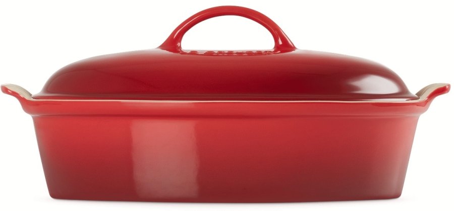 Le Creuset Heritage Oval Stegeso m. Lg 36 cm/3 L, Cerise