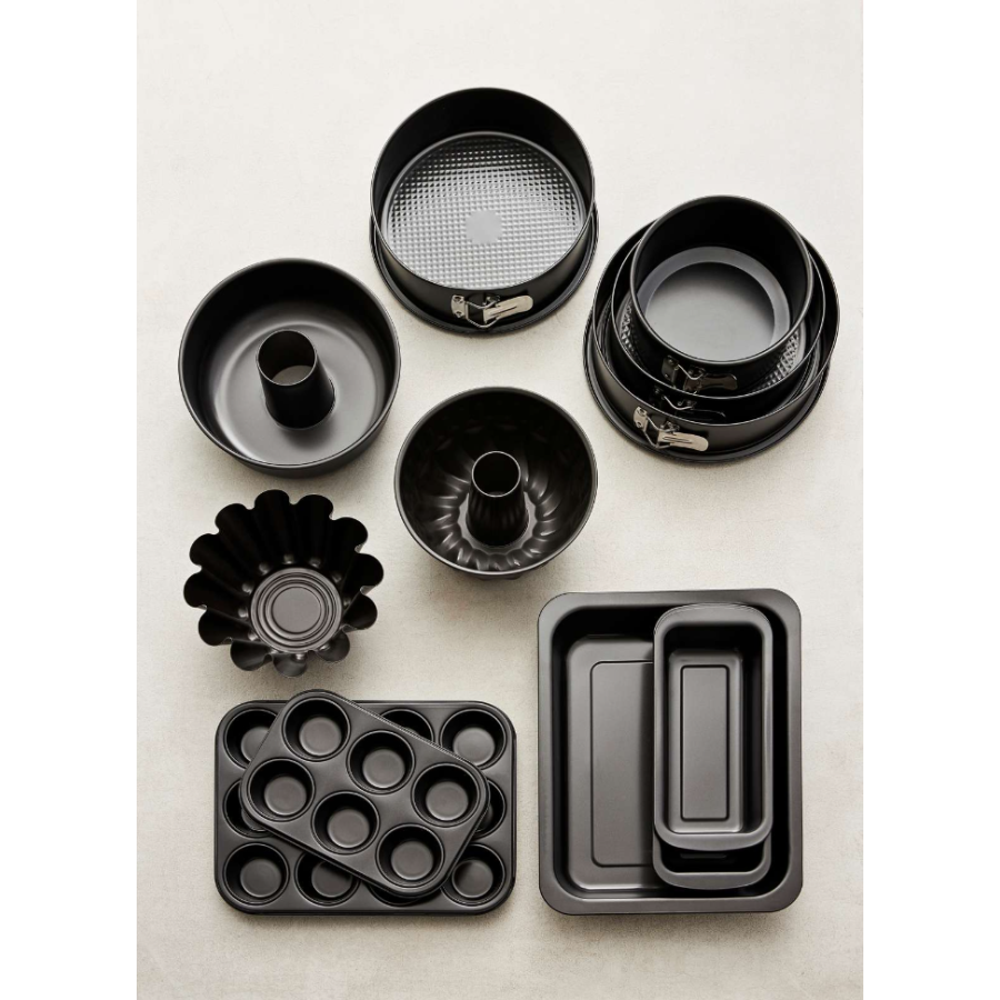 Blomsterbergs Randform 25 cm, Sort