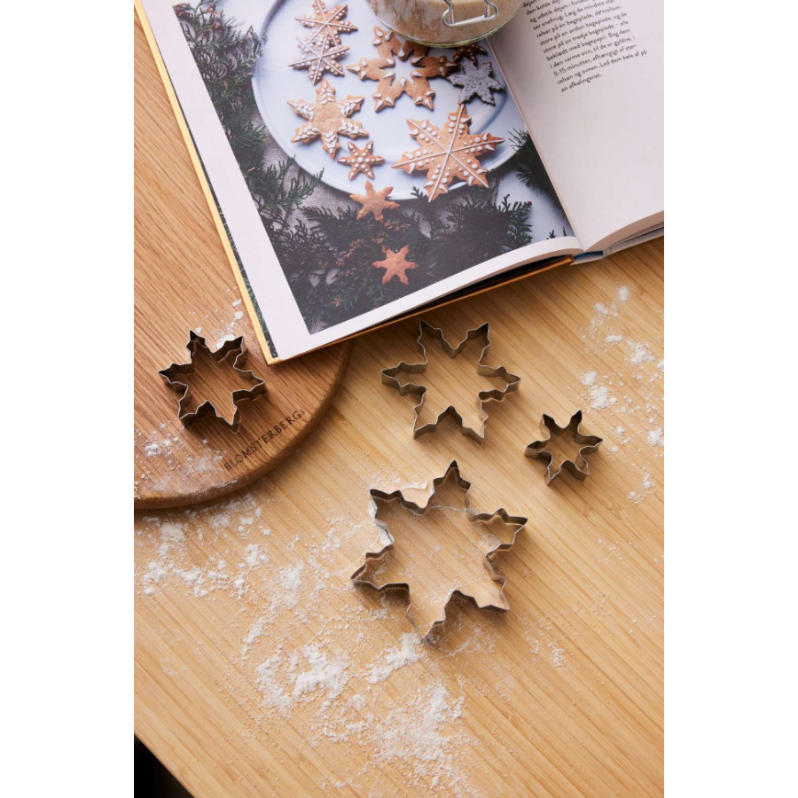 Blomsterbergs Snefnug Udstikkers�t 4 stk.