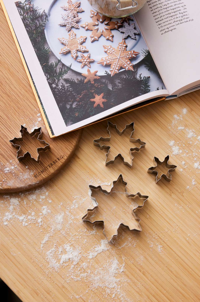 Blomsterbergs Snefnug Udstikkers�t 4 stk.