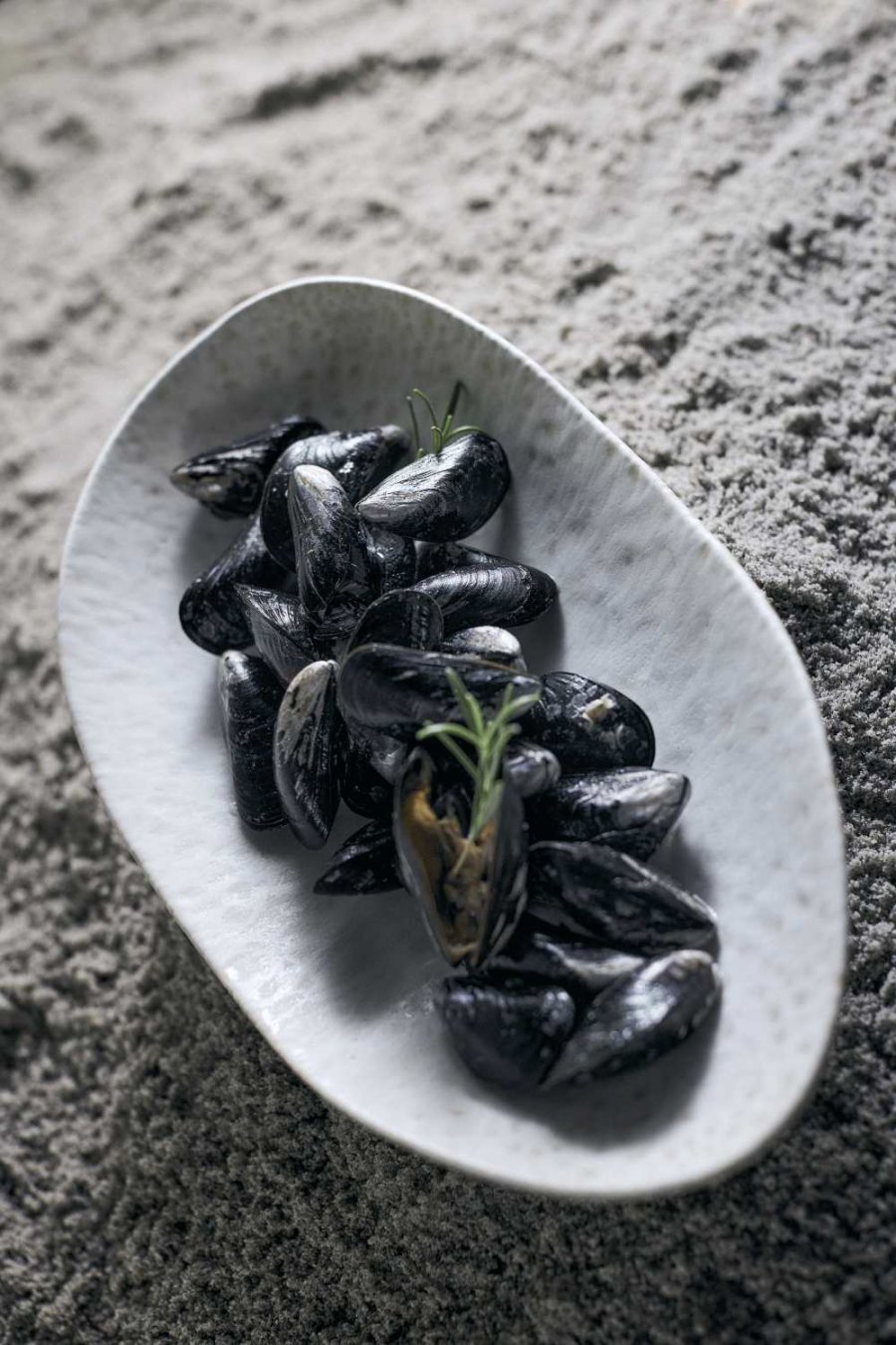 Muubs Tega Servierplatte 18,5x33 cm, Creme