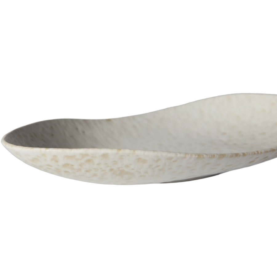 Muubs Tega Servierplatte 18,5x33 cm, Creme