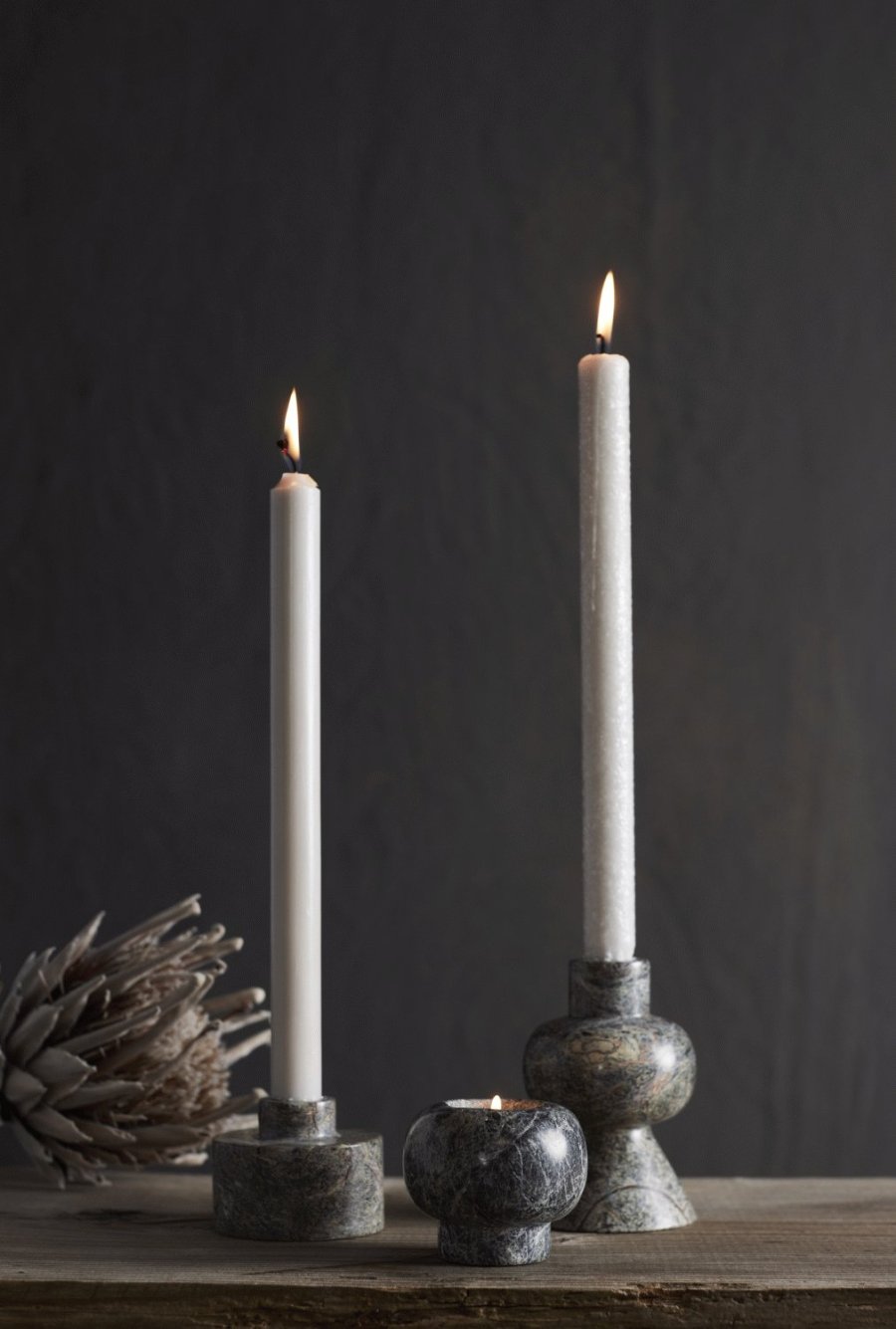 Muubs Vita Kerzenhalter H12 cm, Seagrass