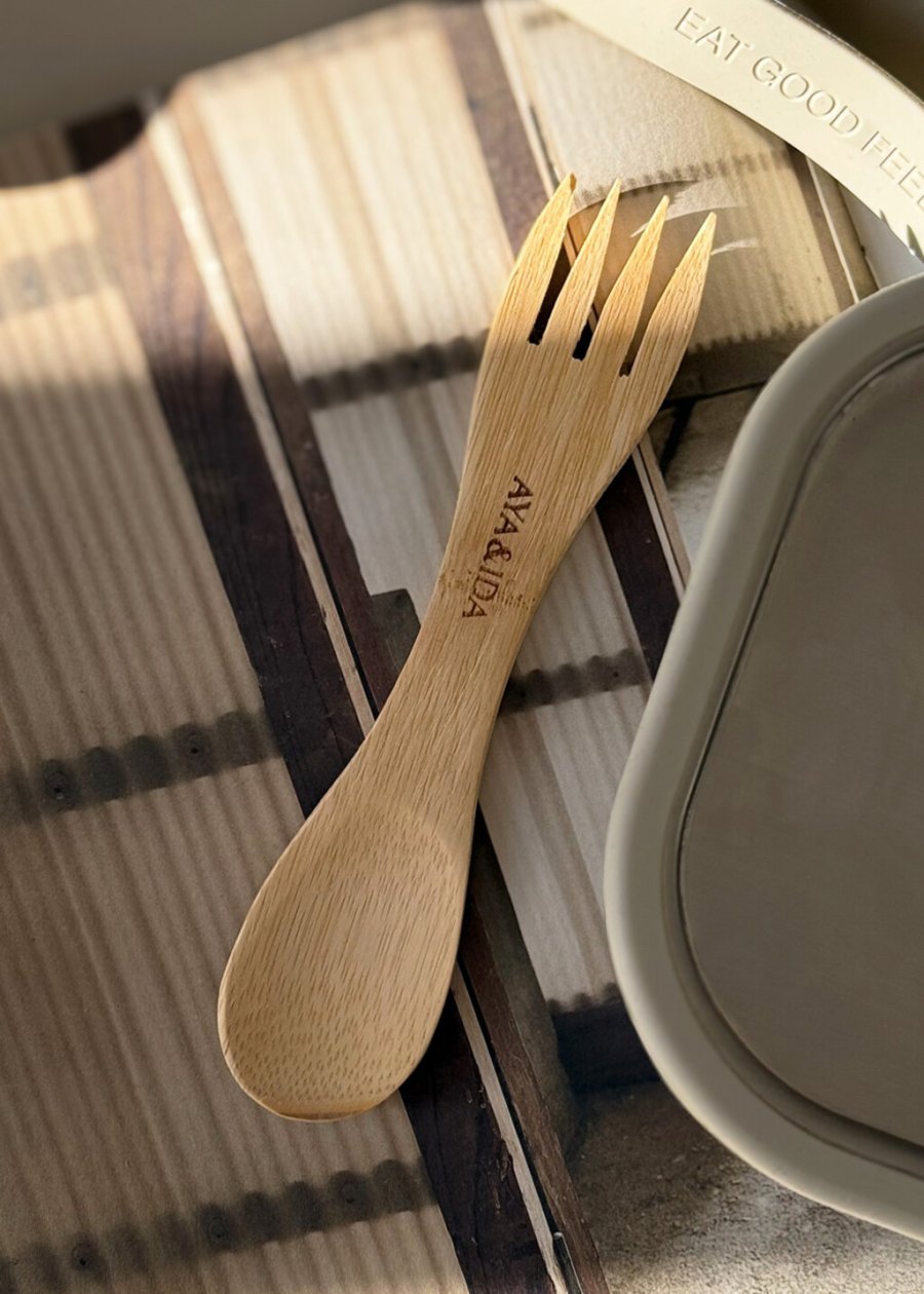 AYA&IDA Spork 17 cm, Bambus