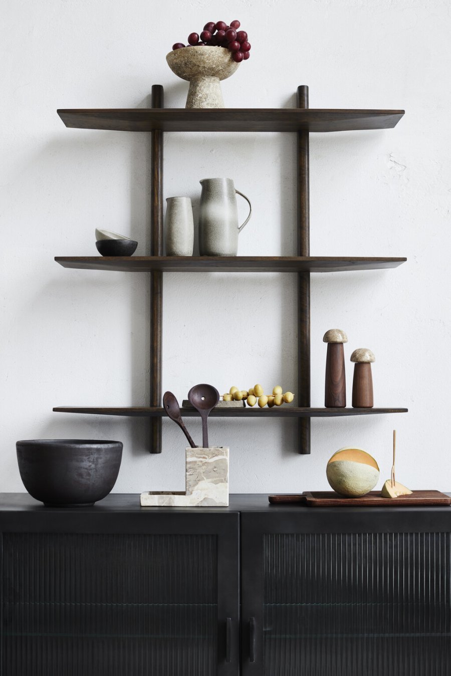 Muubs Noir Hylde 90 cm, Mrkbejdset Eg