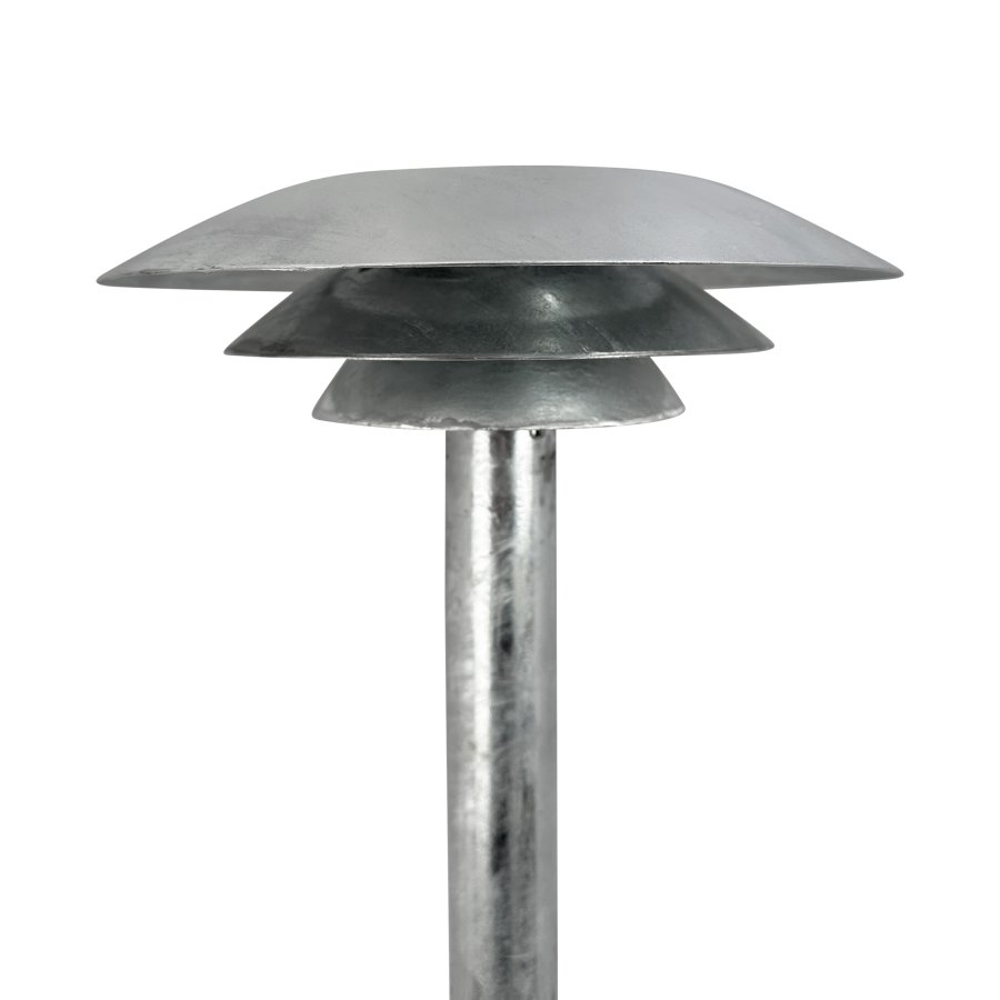 Dyberg Larsen DL25 Nachttischlampe 90 cm, Galvanisierter Stahl