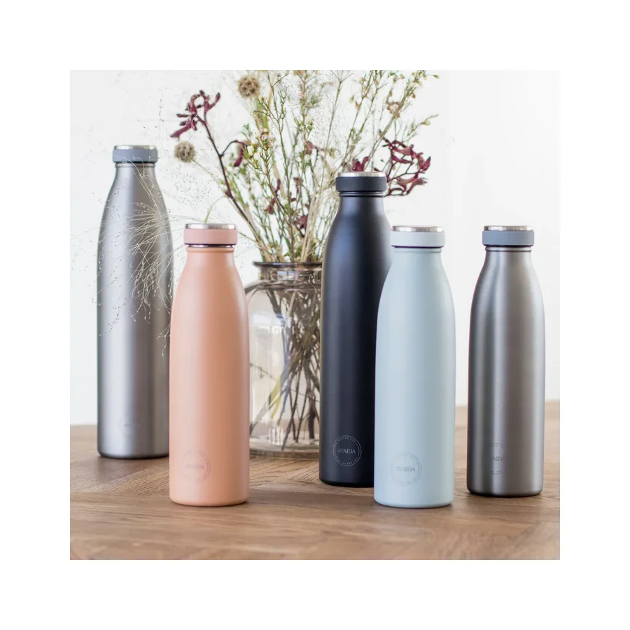 AYA&IDA Trinkflasche 1 L, Cool Grey