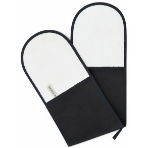 Le Creuset Dobbelt Grillhandske, Sort