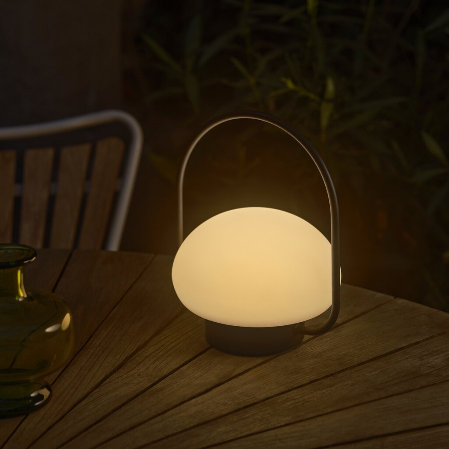 Nordlux Sponge To Go Oplaadbare Lamp H27,7 cm, Zwart/Wit