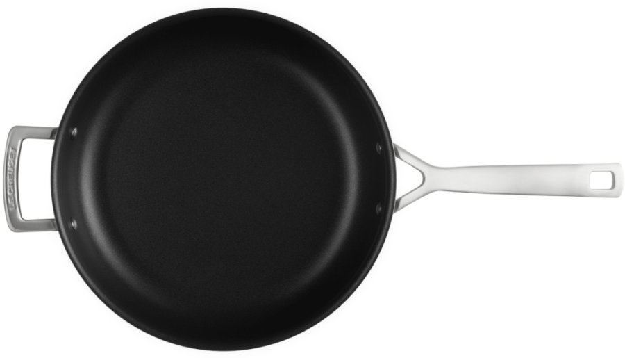Le Creuset 3-Ply Stegepande m. Non-stick Belgning 28 cm