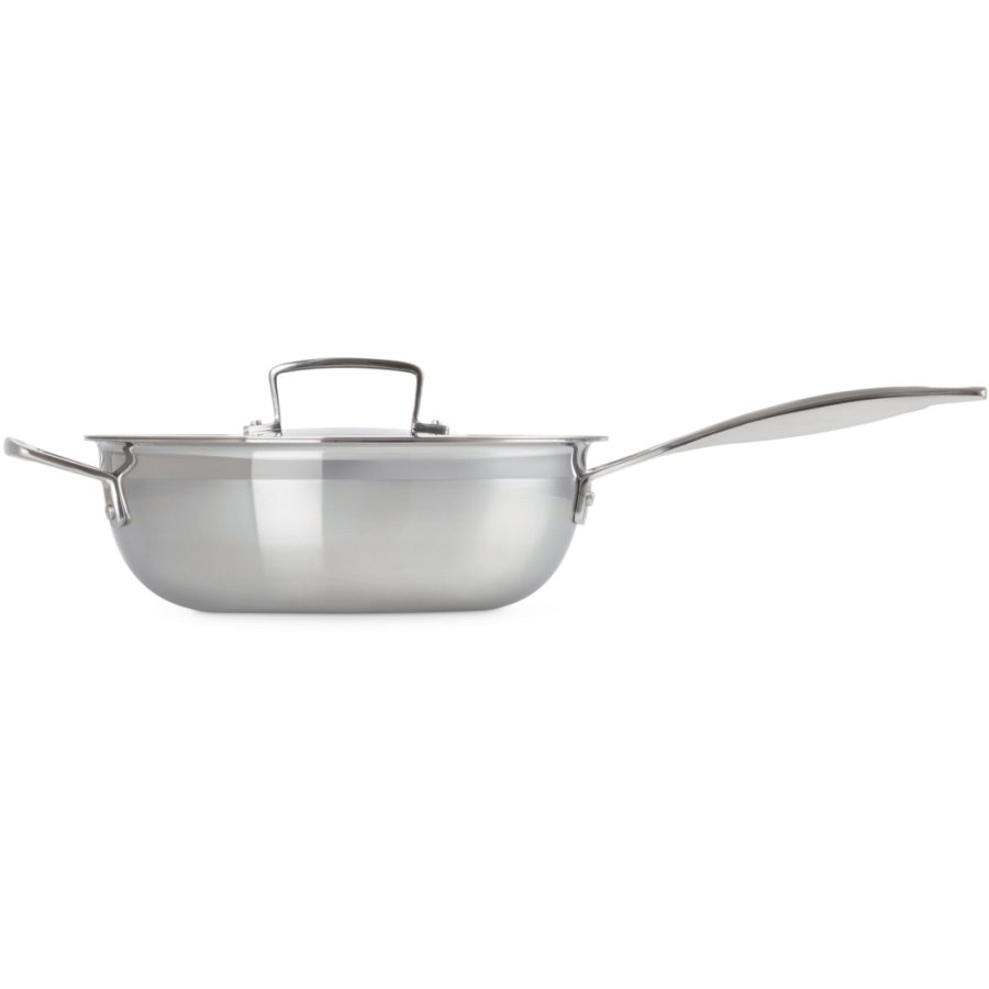 Le Creuset 3-Ply Saucepande m. Lg Non-stick Belgning 24 cm